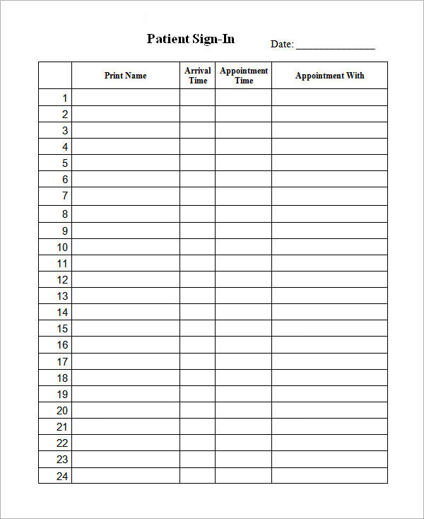 Printable Sign In Sheet | Visitor, Class, and Meeting Sign In Sheets Printable Sign In Sheet | Visitor, Class, and Meeting Sign In Sheets