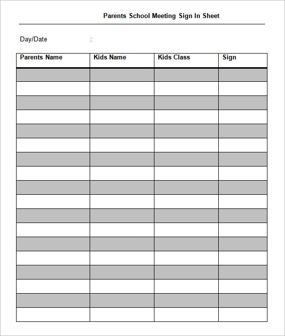 Printable Sign In Sheet | Visitor, Class, and Meeting Sign In Sheets Printable Sign In Sheet | Visitor, Class, and Meeting Sign In Sheets