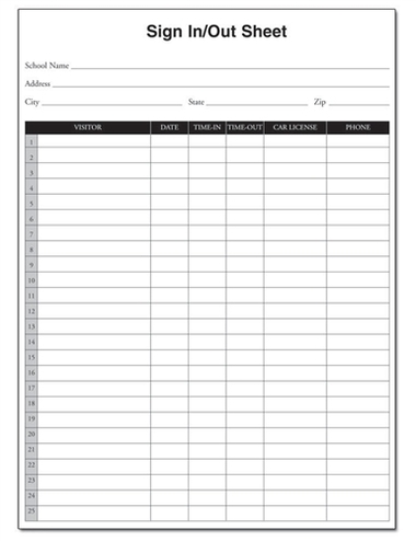 Sign In/Out Sheet (102022) Supreme School Supply Sign In/Out Sheet (102022) Supreme School Supply