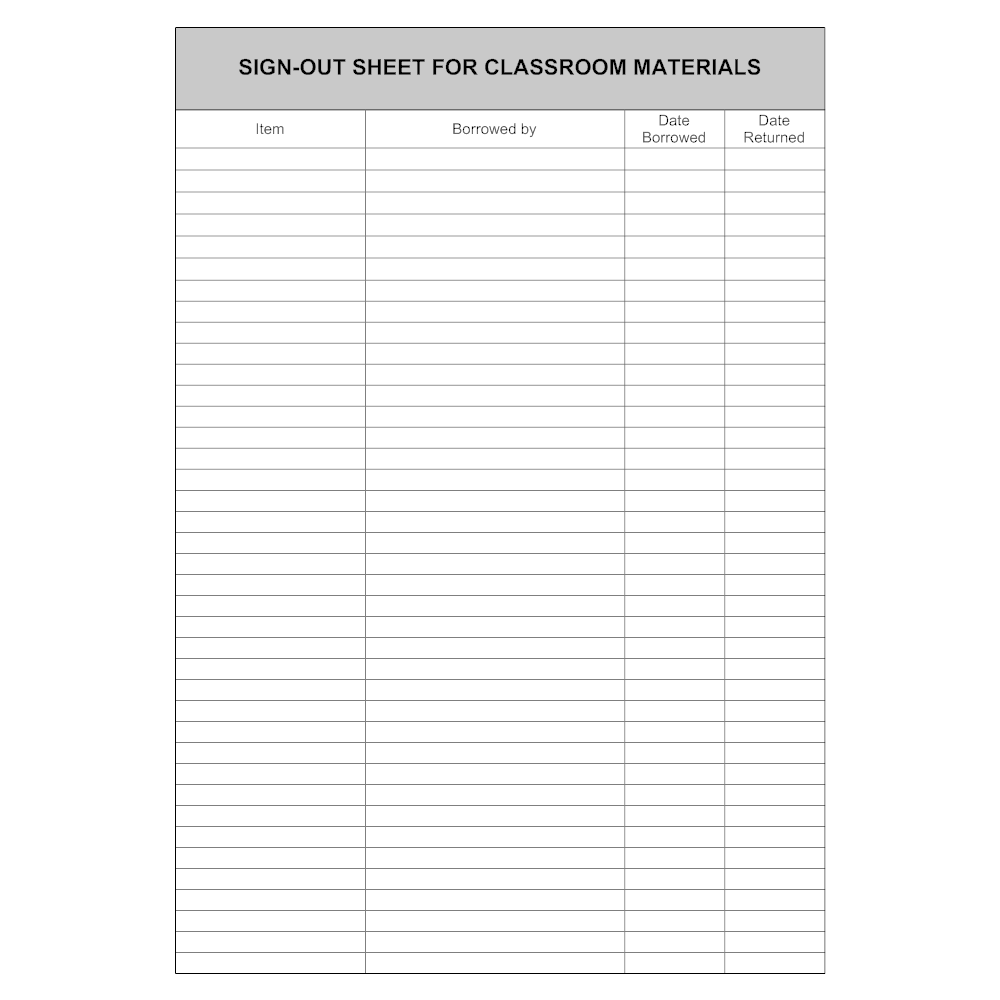 Printable Sign In Sheet | Visitor, Class, and Meeting Sign In Sheets Printable Sign In Sheet | Visitor, Class, and Meeting Sign In Sheets
