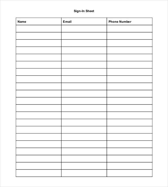 sign in sheet template name phone email Kleo.beachfix.co sign in sheet template name phone email Kleo.beachfix.co