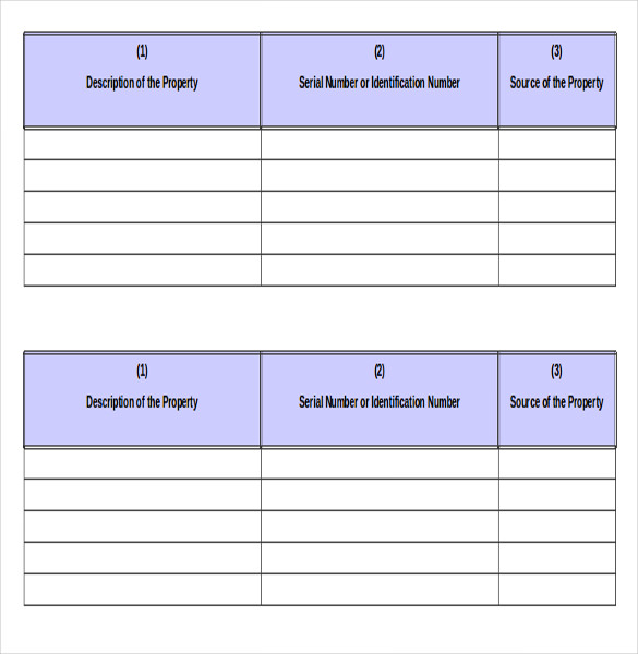 Simple Inventory Template – 16+ Free Word, Excel, PDF Documents Simple Inventory Template – 16+ Free Word, Excel, PDF Documents