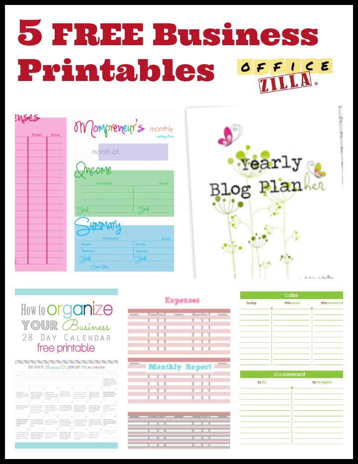 5 Free Small Business Forms The OfficeZilla® Blog 5 Free Small Business Forms The OfficeZilla® Blog