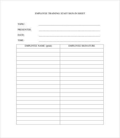 Employee Sign In Sheet Template Employee Sign In Sheet Template