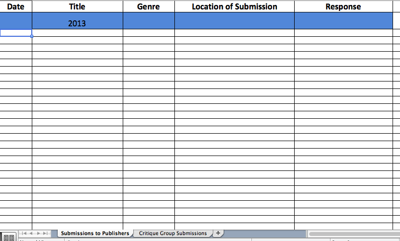 Publication Submission Tracker Template Publication Submission Tracker Template