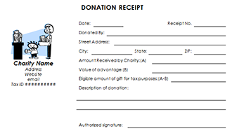 Tax Deductible Donation Receipt Template Tax Deductible Donation Receipt Template