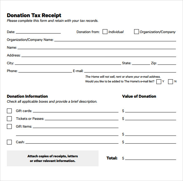 tax donation form template donation receipt form template tax donation form template donation receipt form template