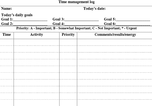 time management log template Boat.jeremyeaton.co time management log template Boat.jeremyeaton.co
