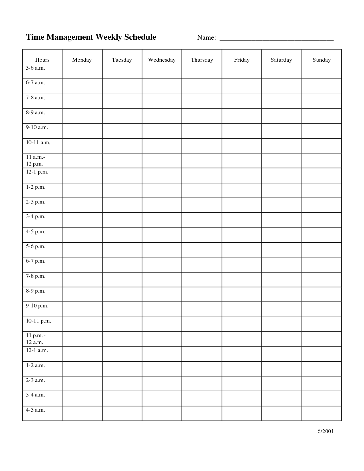 Time Management Weekly Schedule Template … | Bobbies … Time Management Weekly Schedule Template … | Bobbies …
