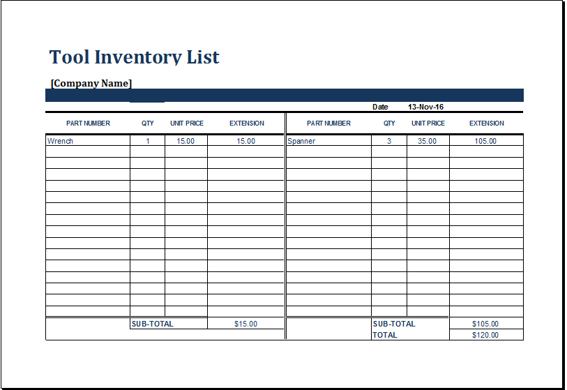 tools inventory template Boat.jeremyeaton.co tools inventory template Boat.jeremyeaton.co