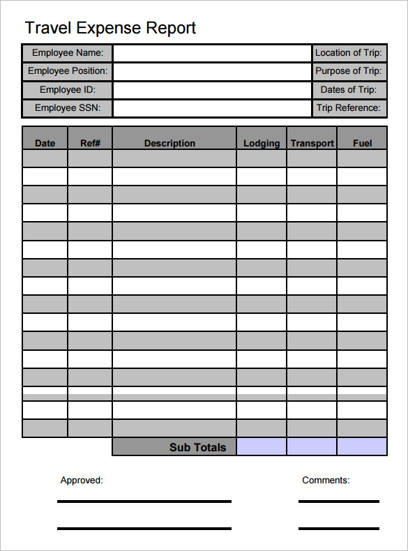 Free Excel Expense Report Template Free Excel Expense Report Template