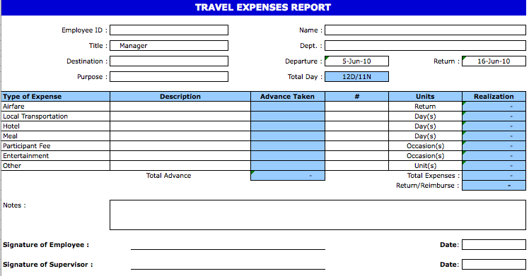 11+ Travel Expense Report Templates – Free Word, Excel, PDF 11+ Travel Expense Report Templates – Free Word, Excel, PDF