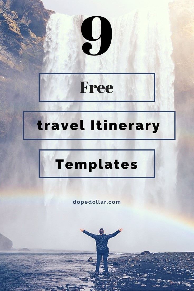 Free Travel Itinerary Templates For Travel, Flight & Vacations Free Travel Itinerary Templates For Travel, Flight & Vacations