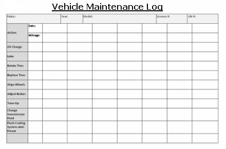 Free Vehicle Maintenance Log Template for Excel Free Vehicle Maintenance Log Template for Excel