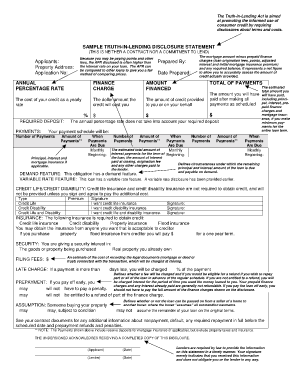 Truth In Lending Good Faith Estimate Fillable Form Fill Online Truth In Lending Good Faith Estimate Fillable Form Fill Online