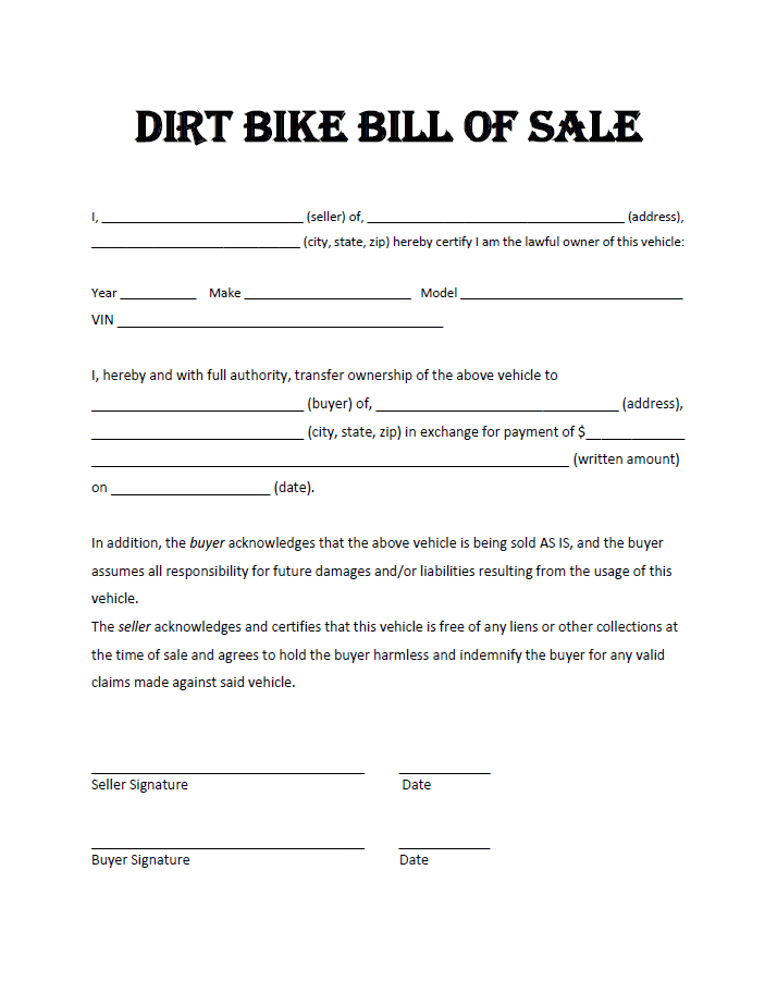 All Terrain Vehicle (ATV) Bill of Sale Form | eForms – Free All Terrain Vehicle (ATV) Bill of Sale Form | eForms – Free