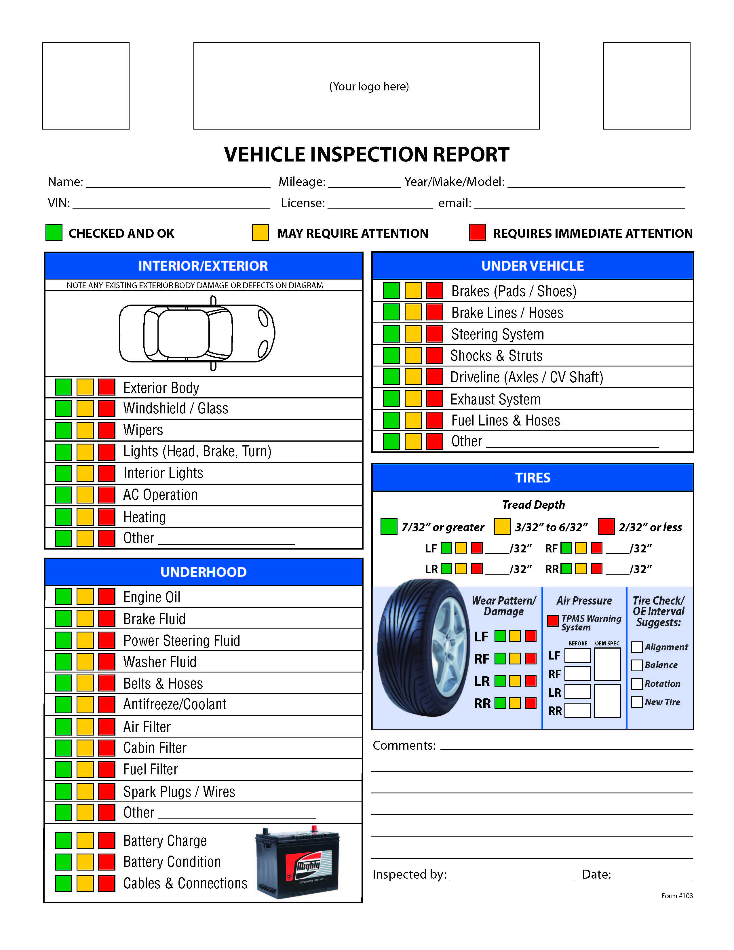 free vehicle inspection checklist Kleo.beachfix.co free vehicle inspection checklist Kleo.beachfix.co