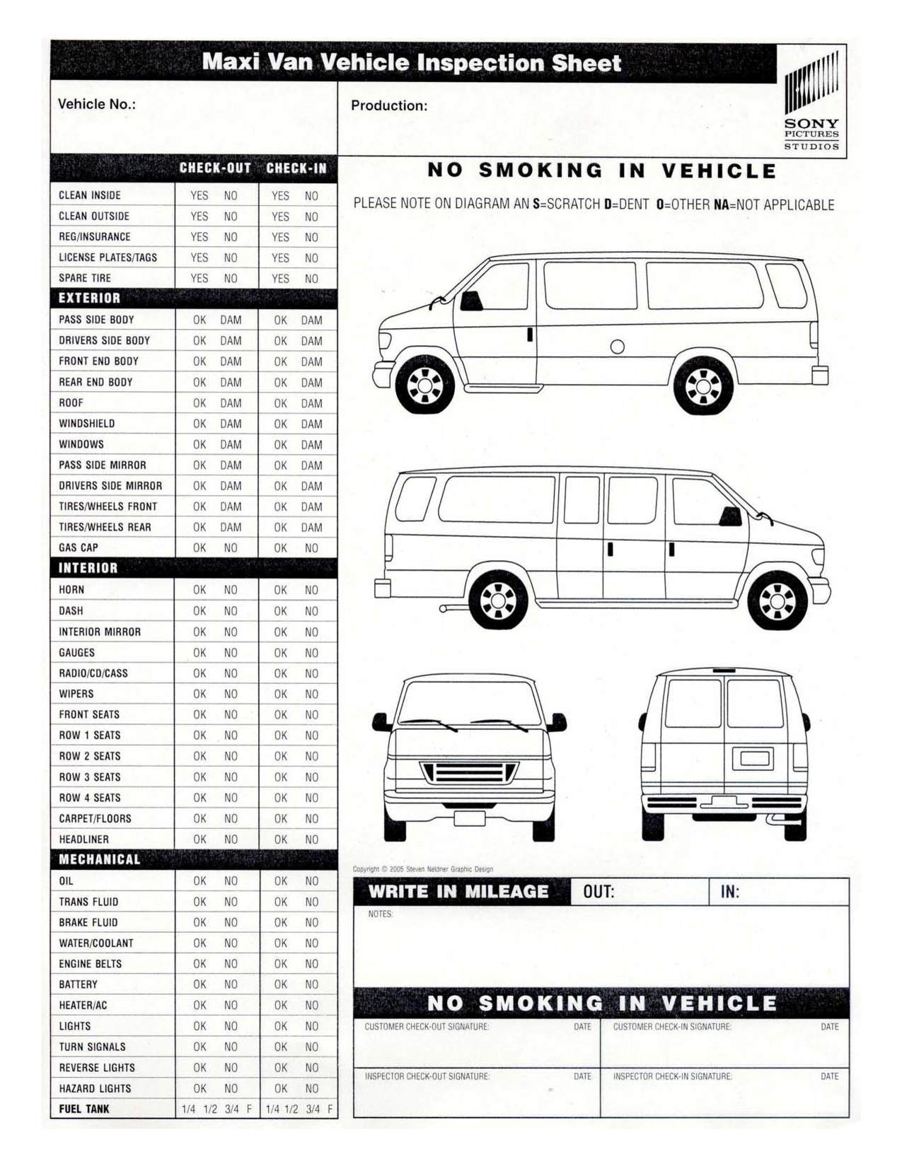 Free Vehicle Inspection Checklist Form | Good to know | Pinterest Free Vehicle Inspection Checklist Form | Good to know | Pinterest