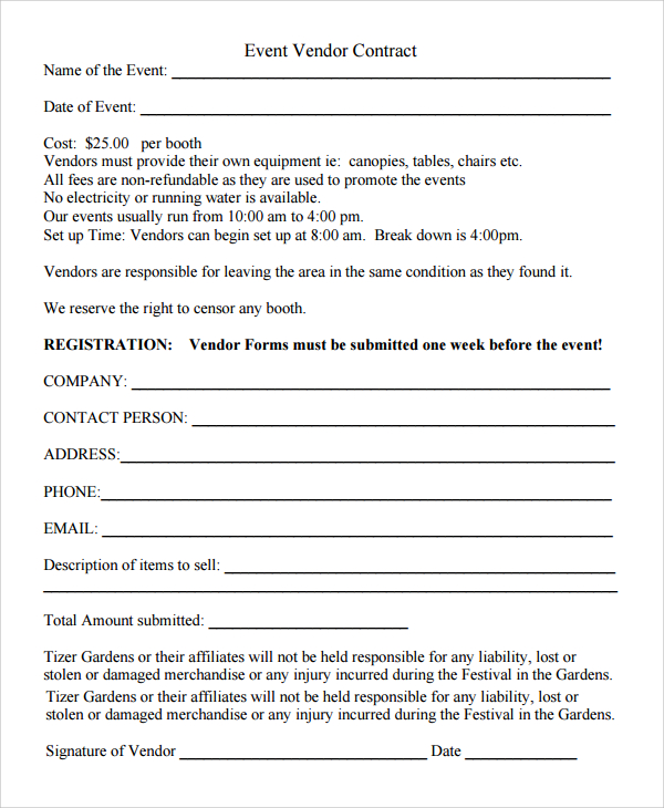vendor registration form template vendor application template 12 vendor registration form template vendor application template 12