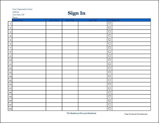 Vendor Sign In Sheet Template Excel Blank Sign In Sheet Template Vendor Sign In Sheet Template Excel Blank Sign In Sheet Template