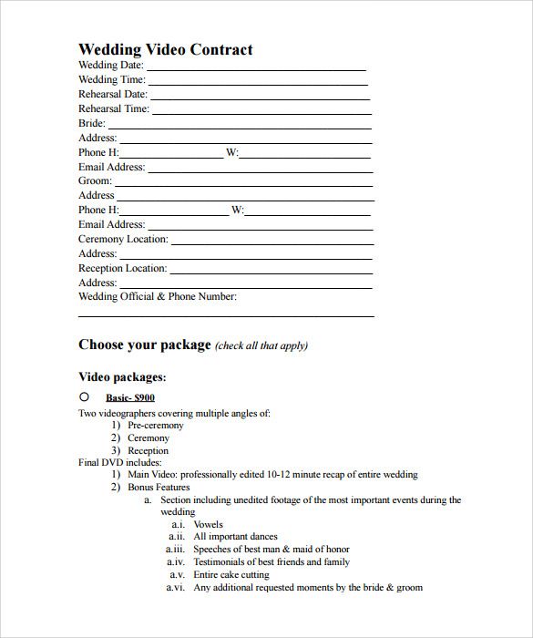 Sample videography contract template | photography | Pinterest Sample videography contract template | photography | Pinterest