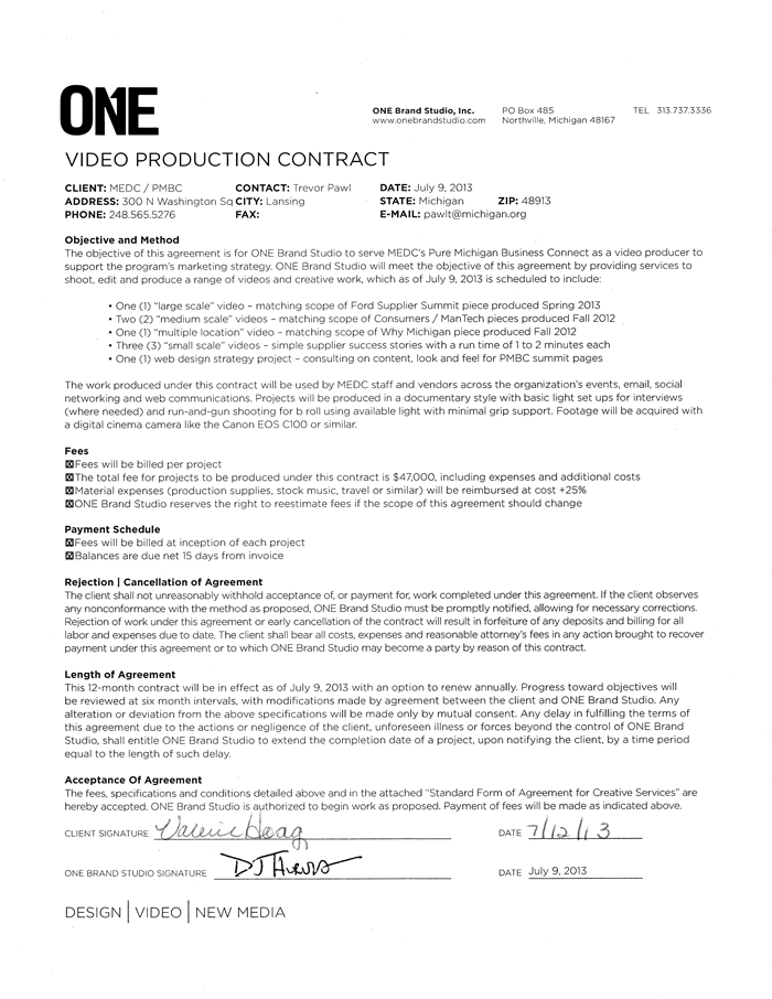 production contract agreement Gameis.us production contract agreement Gameis.us
