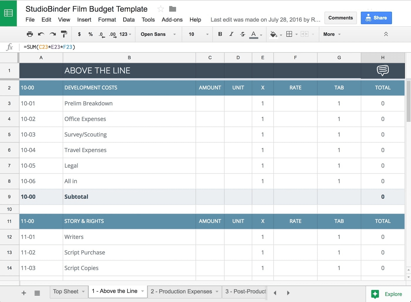 Download your FREE Film Budget Template for Film & Video Production Download your FREE Film Budget Template for Film & Video Production