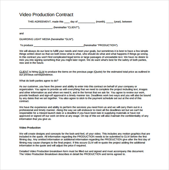 co production agreement template videographer contracts template co production agreement template videographer contracts template