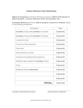 videography proposal template April.onthemarch.co videography proposal template April.onthemarch.co