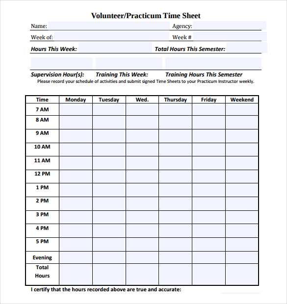 volunteer hours template April.onthemarch.co volunteer hours template April.onthemarch.co