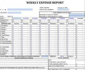Weekly Expense Report Sheet | Weekly Expense Sheet Weekly Expense Report Sheet | Weekly Expense Sheet