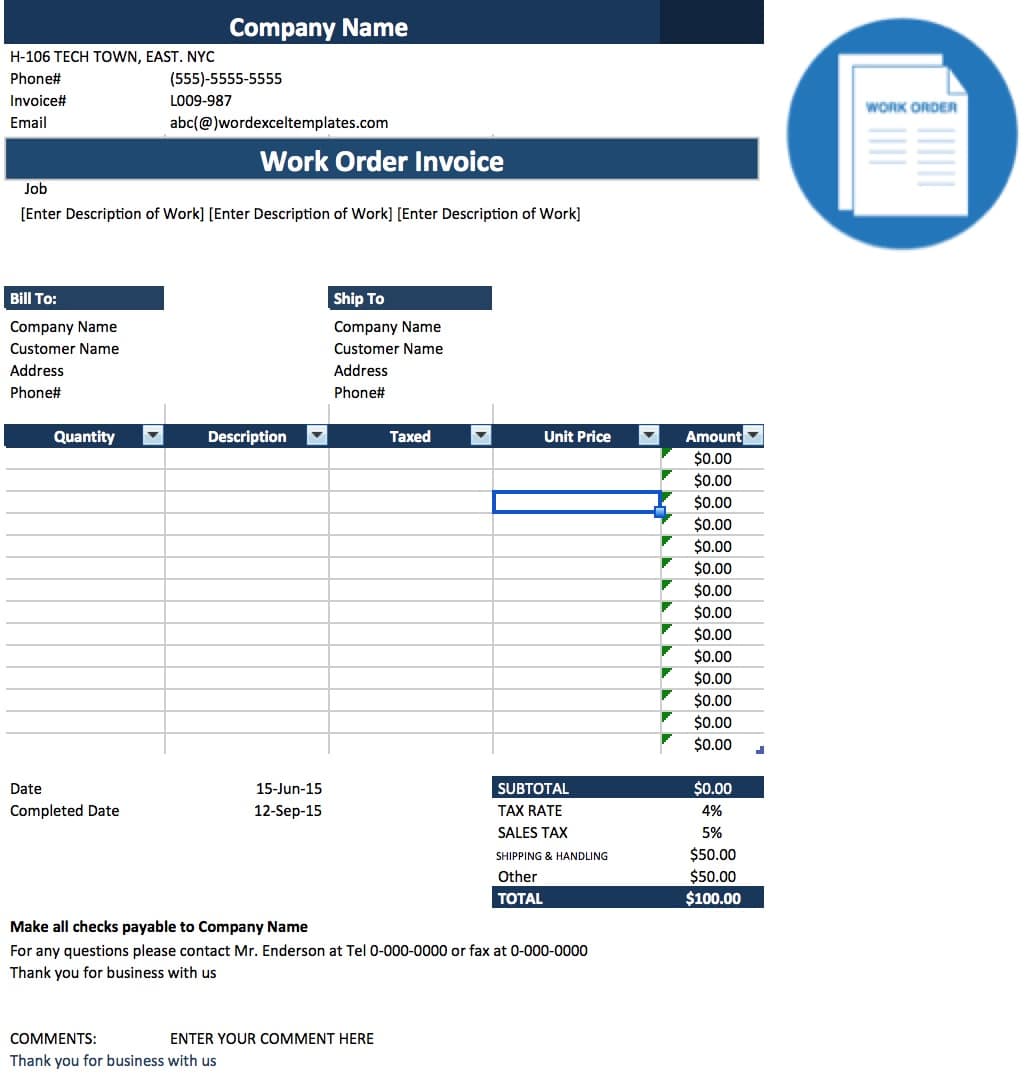 work order template pdf Tier.brianhenry.co work order template pdf Tier.brianhenry.co