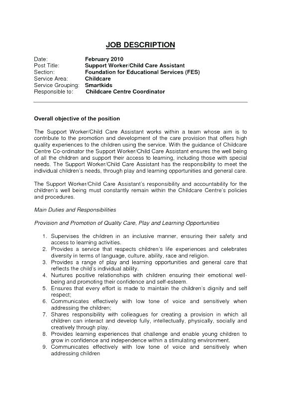 daycare worker job description Kleo.beachfix.co daycare worker job description Kleo.beachfix.co