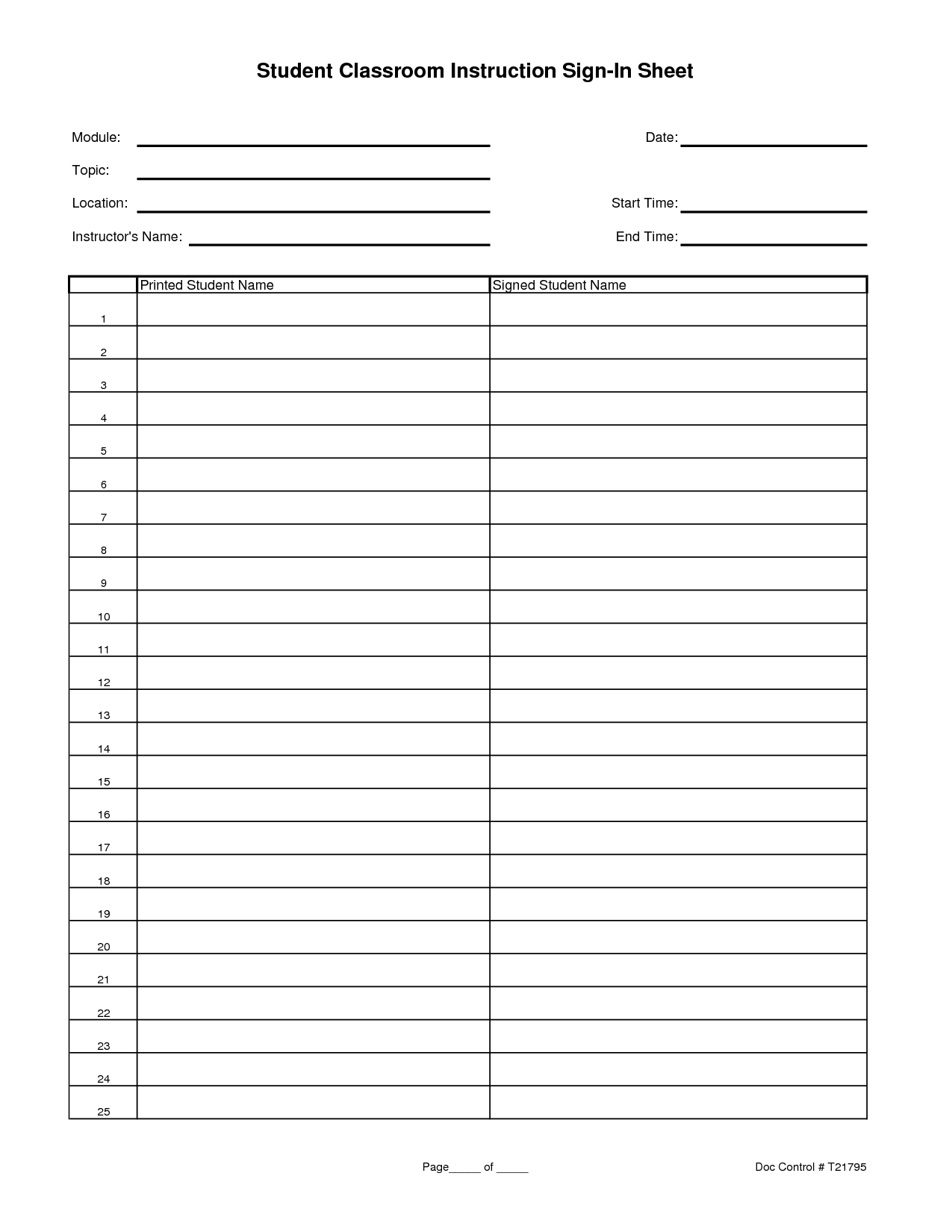 Printable Sign In Sheet | Visitor, Class, and Meeting Sign In Sheets Printable Sign In Sheet | Visitor, Class, and Meeting Sign In Sheets
