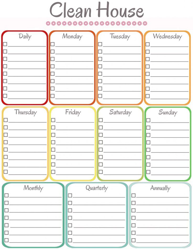 weekly cleaning list template Kleo.beachfix.co weekly cleaning list template Kleo.beachfix.co