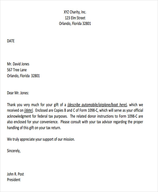 5+ Donation Acknowledgement Letter Templates Free Word, PDF 5+ Donation Acknowledgement Letter Templates Free Word, PDF
