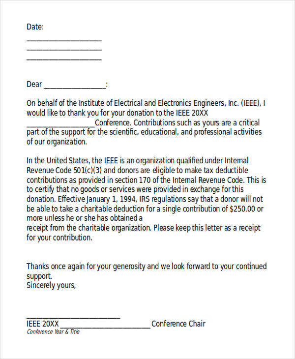 5+ Donation Acknowledgement Letter Templates Free Word, PDF 5+ Donation Acknowledgement Letter Templates Free Word, PDF