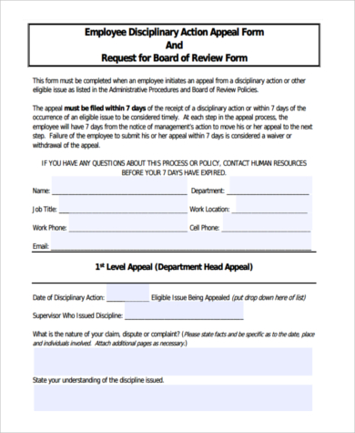 Sample Employee Disciplinary Action Form 7+ Free Documents in Sample Employee Disciplinary Action Form 7+ Free Documents in