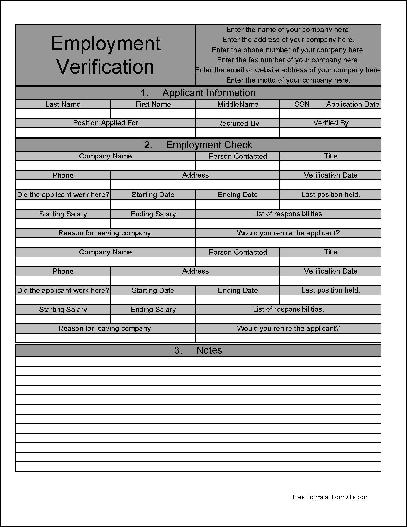 Free Personalized Numbered Section Fancy Employment Verification Free Personalized Numbered Section Fancy Employment Verification