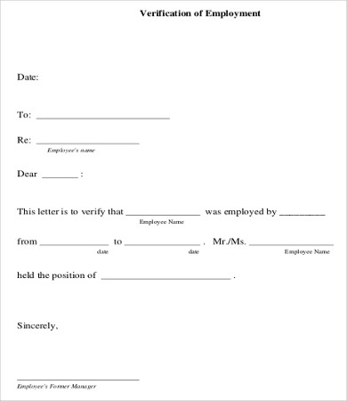 Employee Verification Letter 14+ Free Word, PDF Documents Employee Verification Letter 14+ Free Word, PDF Documents