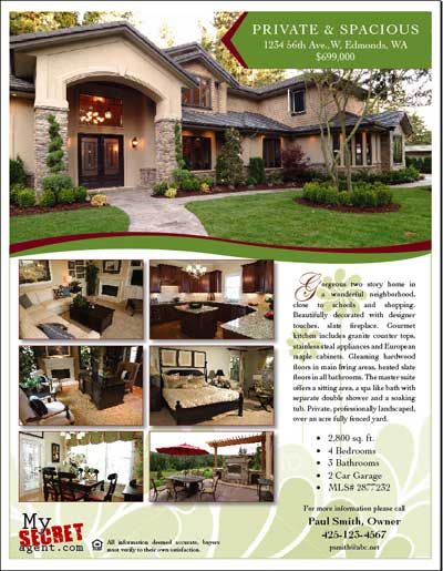 FSBO Flyer Template for Word FSBO Flyer Template for Word