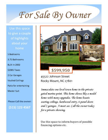 sample house sale flyer template sample house sale flyer template