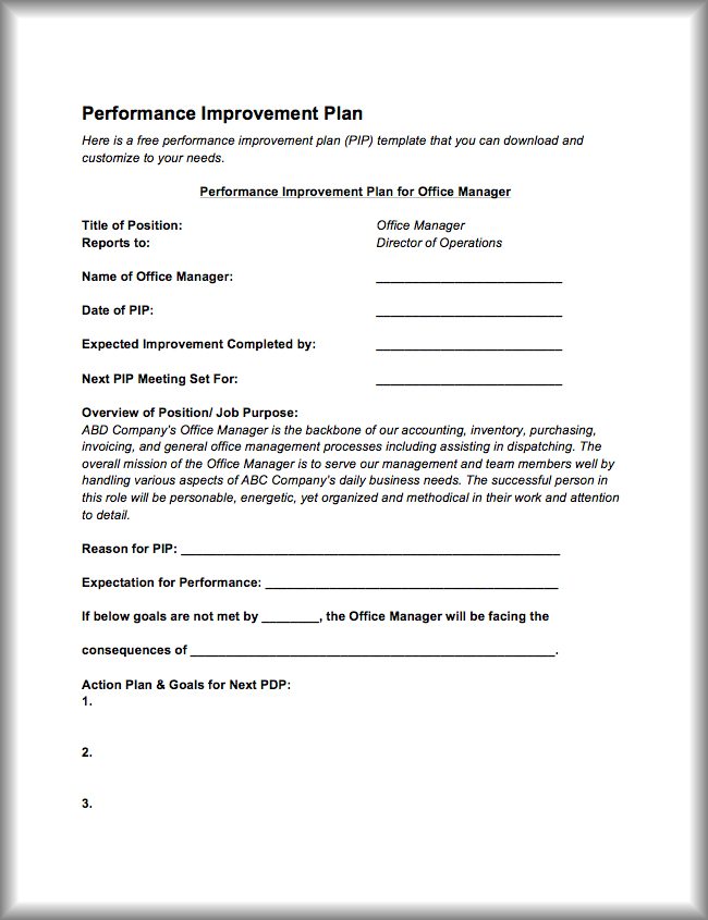 40+ Performance Improvement Plan Templates & Examples 40+ Performance Improvement Plan Templates & Examples