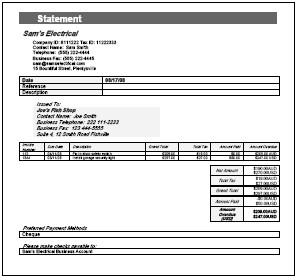 Rental Billing Statement Template Rental Billing Statement Template