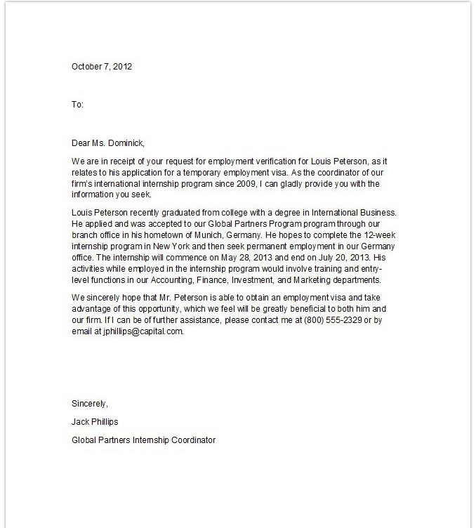 Employment Verification Letter | Top Form Templates | Free Employment Verification Letter | Top Form Templates | Free