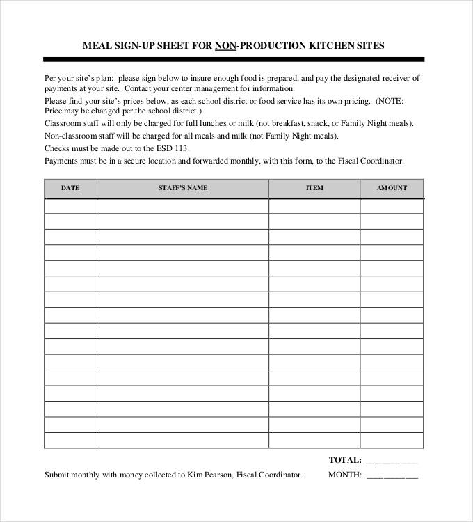 Sign Up Sheets 58+ Free Word, Excel, PDF Documents Download Sign Up Sheets 58+ Free Word, Excel, PDF Documents Download