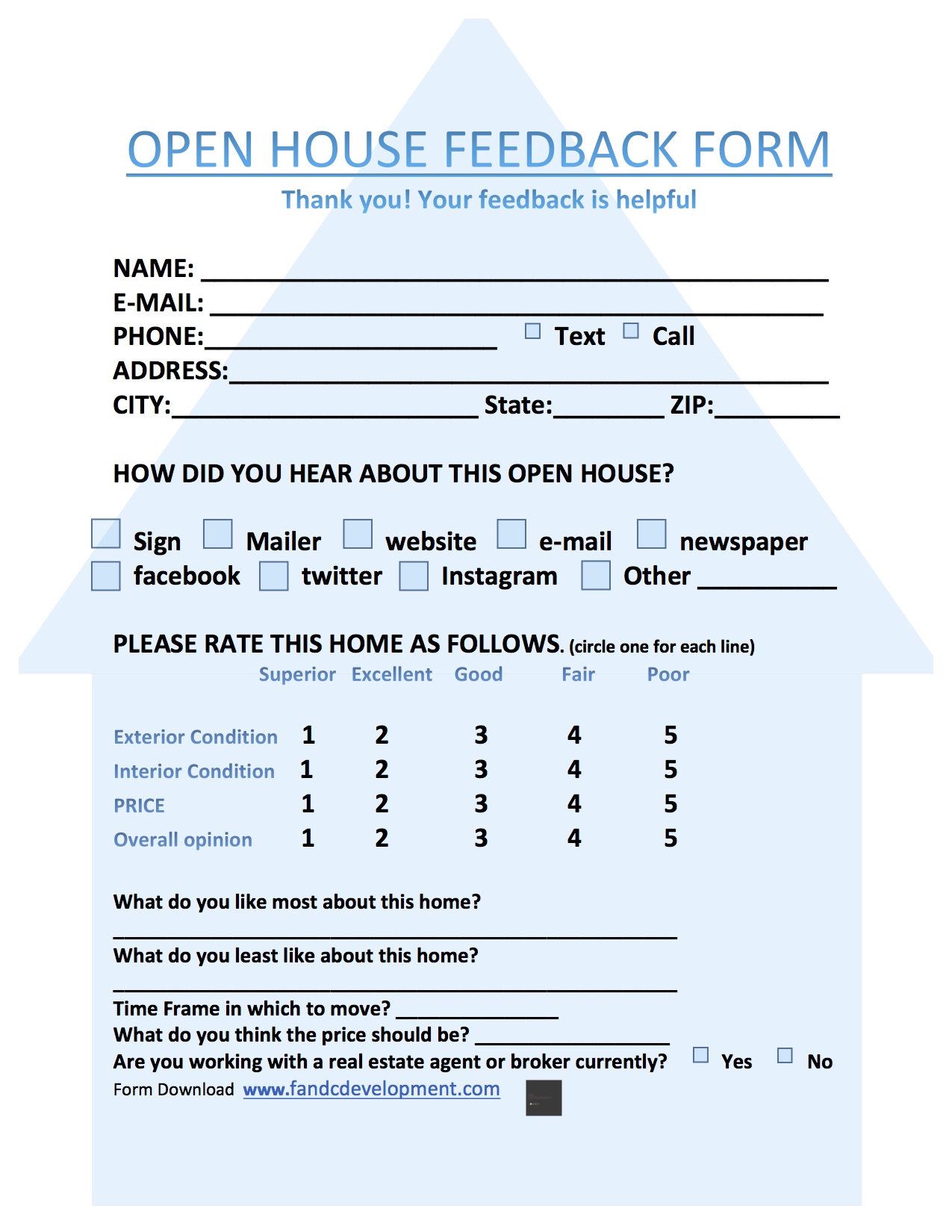 7+ Sample Real Estate Feedback Forms Free Sample, Example 7+ Sample Real Estate Feedback Forms Free Sample, Example