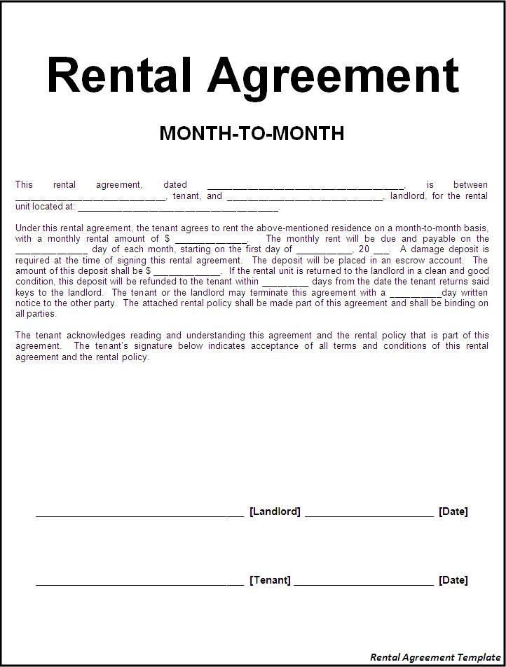 Printable Sample Rental Lease Agreement Templates Free Form | Real Printable Sample Rental Lease Agreement Templates Free Form | Real