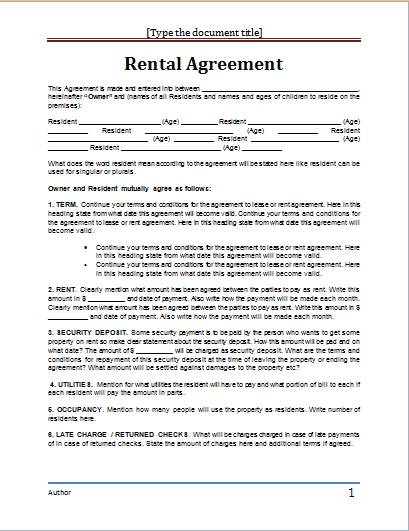 lease agreement word template Kleo.beachfix.co lease agreement word template Kleo.beachfix.co