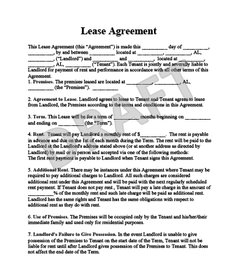 Lease Agreement Create a Free Rental Agreement Form Lease Agreement Create a Free Rental Agreement Form